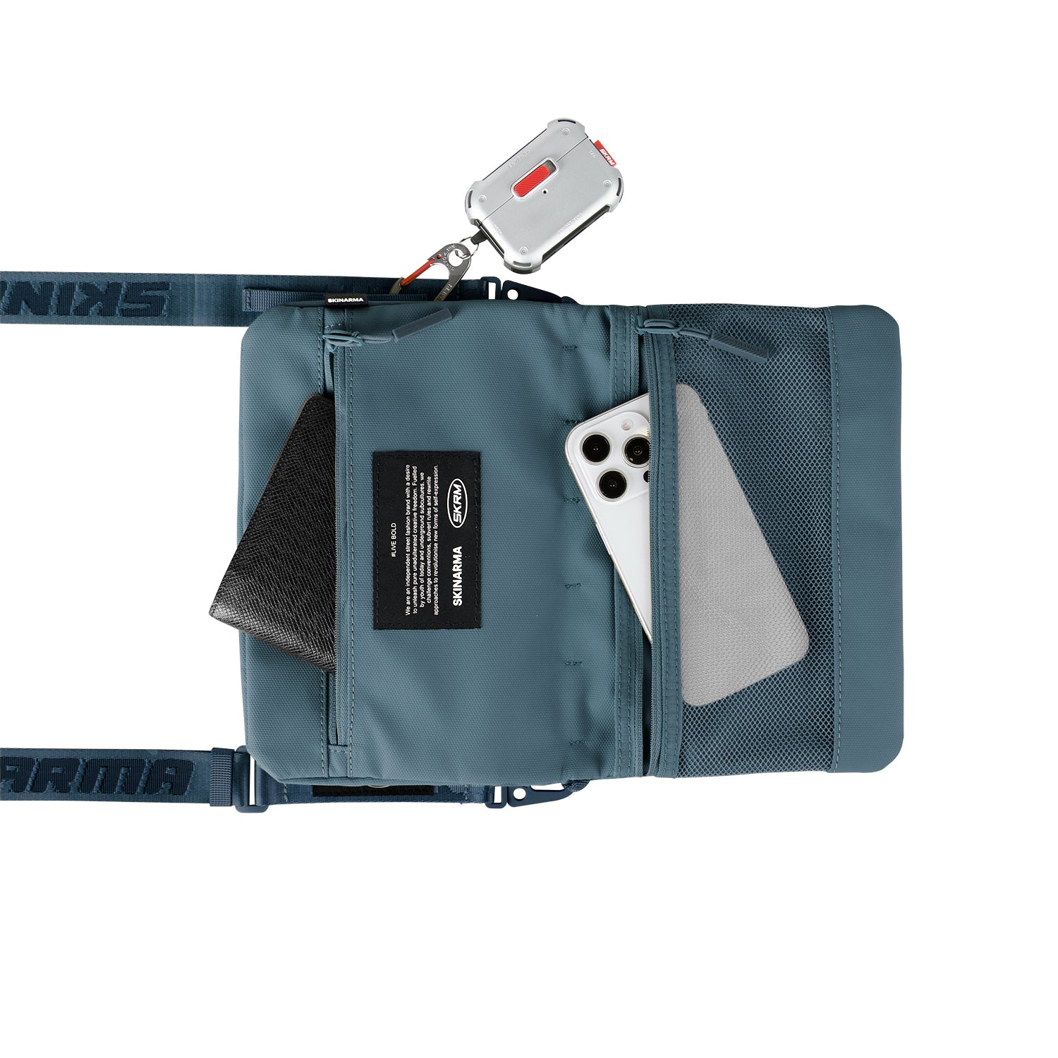 Skinarma Satchel Juno Desenli Naylon Scout Bilek Askı Kayışlı Aksesuar Çantası Skinarma Satchel Juno Desenli Naylon Scout Bilek Askı Kayışlı Aksesuar Çantası